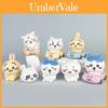 Urso Engraçado Chiikawa Figura Colecionável de PVC com Emoji Expressivo para Fãs de Anime