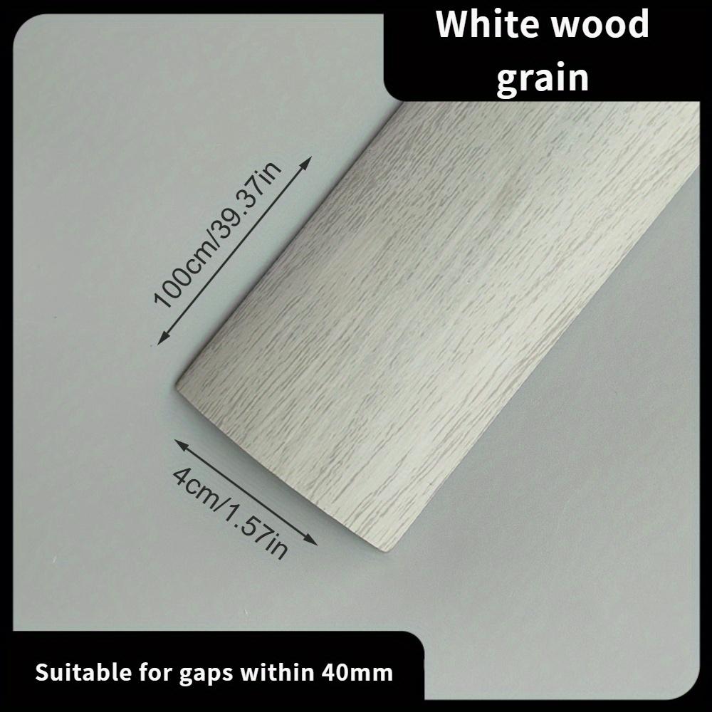 1pc Self-Adhesive Wood Grain Floor Edge Strip - Perfect for Door Seam Accent, and Matte Surface Application, Door Stitching Accessories, Home Decor