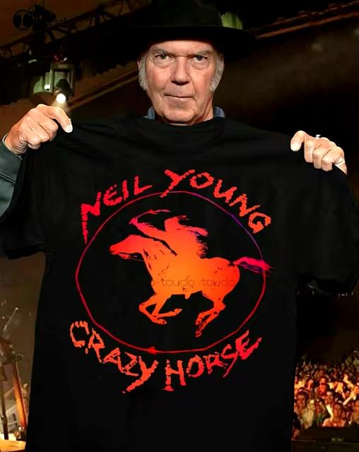 Neil young crazy horse funny unisex all size tshirt S
