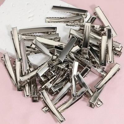 40/120 Stück Metall Haar Alligator Clips Entenschnabelklemme für Mädchen 3,2CM Einzelzahn Alligator Haarnadeln Haarstyling Werkzeuge Zubehör