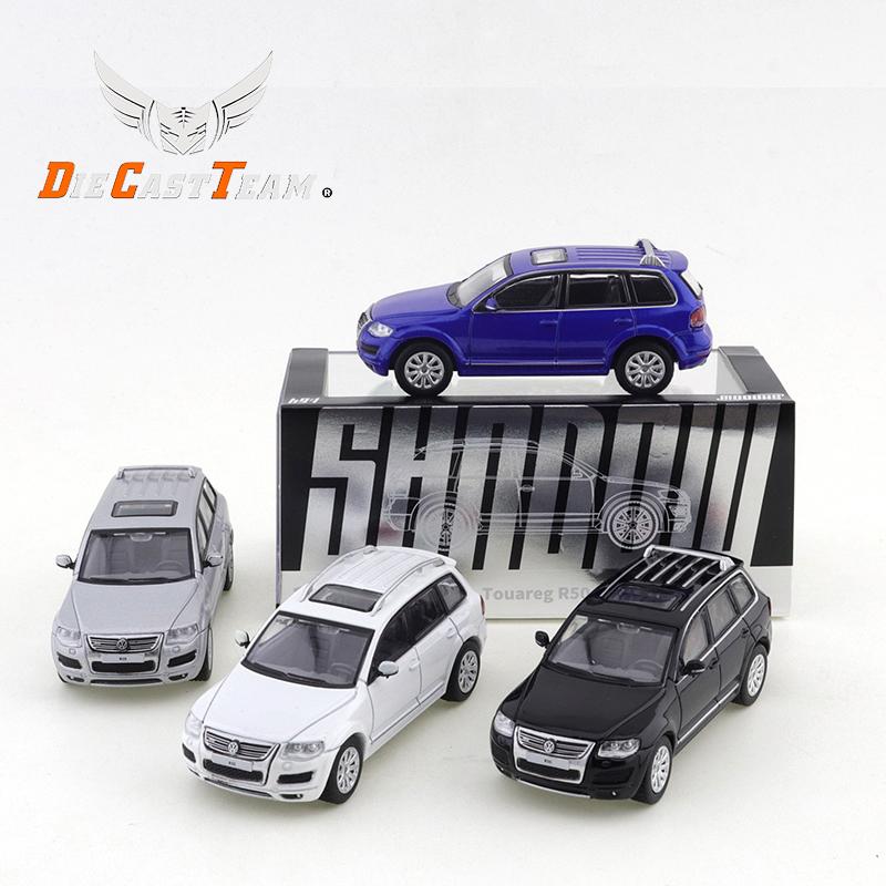 W127SHADOW / DCT 1/64 Volkswagen Touareg R50 Car Alloy Toys Motor Vehicle Diecast Metal Model Kids Xmas Gift Toys for Boys