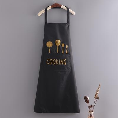 1pc Durable Chef's Apron- Waterproof, Oil-Resistant with Pockets- Unisex Kitchen Wear Stylish Protection for Cooking Enthusiasts