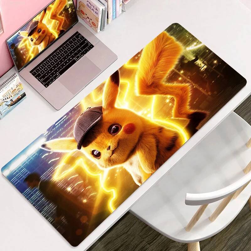 Large Keyboard Table Mat Anti slip PC Gamer Gaming Mousepad Kawaii Pikachues Anime Laptop Pads Rubber Carpet XL Extended Deskmat