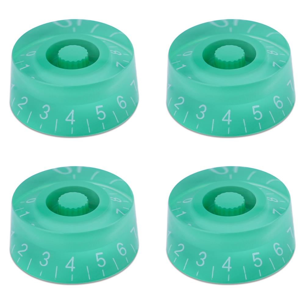 4pcs Guitar Volume Knobs Top Hat Knobs Speed Volume Tone Pedal Control Knobs for Electric Guitar Bass 29 Colors