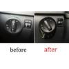 For Volkswagen Tiguan 2010-2016 Bright Black Headlight Switch Control Frame Trim
