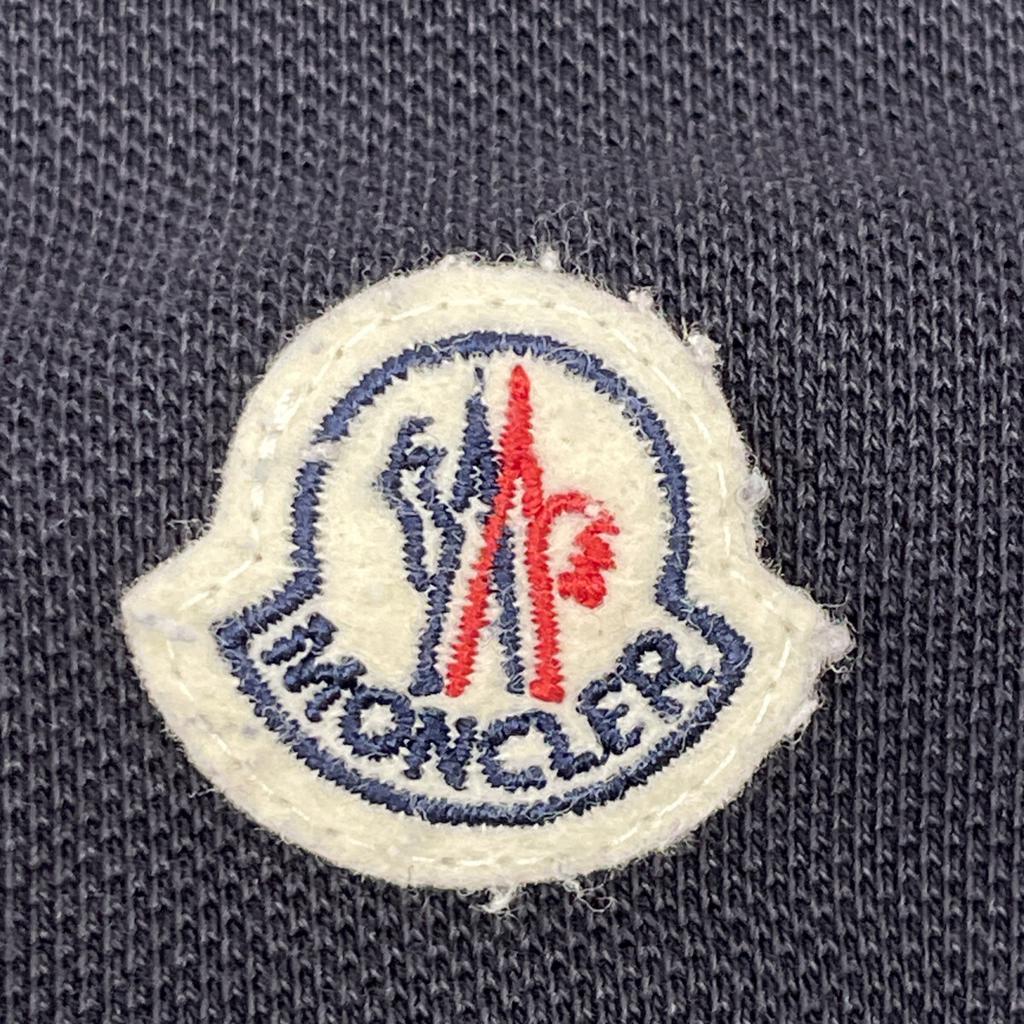 MONCLER MAGLIA POLO MANICA CORTA polo shirt tops XL NavyUsed