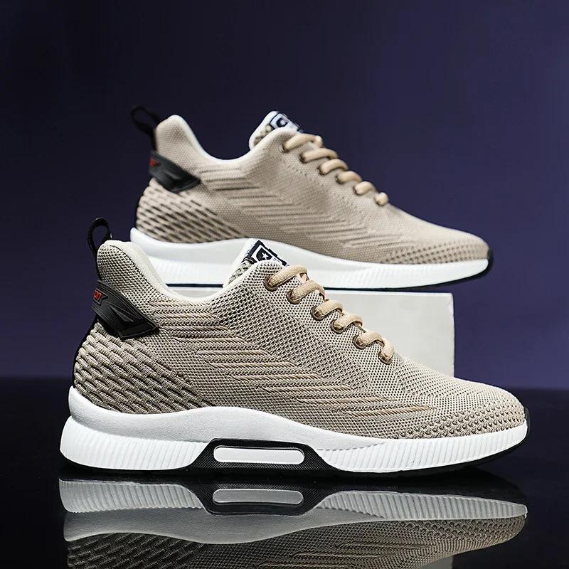Mens Sneakers Fashion Comfortable Running Shoes Outdoor Classic Casual Shoes Men Mesh Sport Shoes Wear-Resistant Waling Sneakers