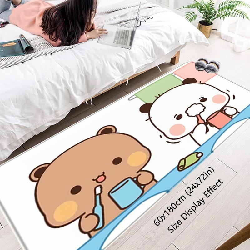 Living Room Rugs Foot Carpets Bubu Dudu Entrance Doormat Kawaii Rug Floor Mats Carpet Anti Slip Mat Home Kitchen Hallway Decor