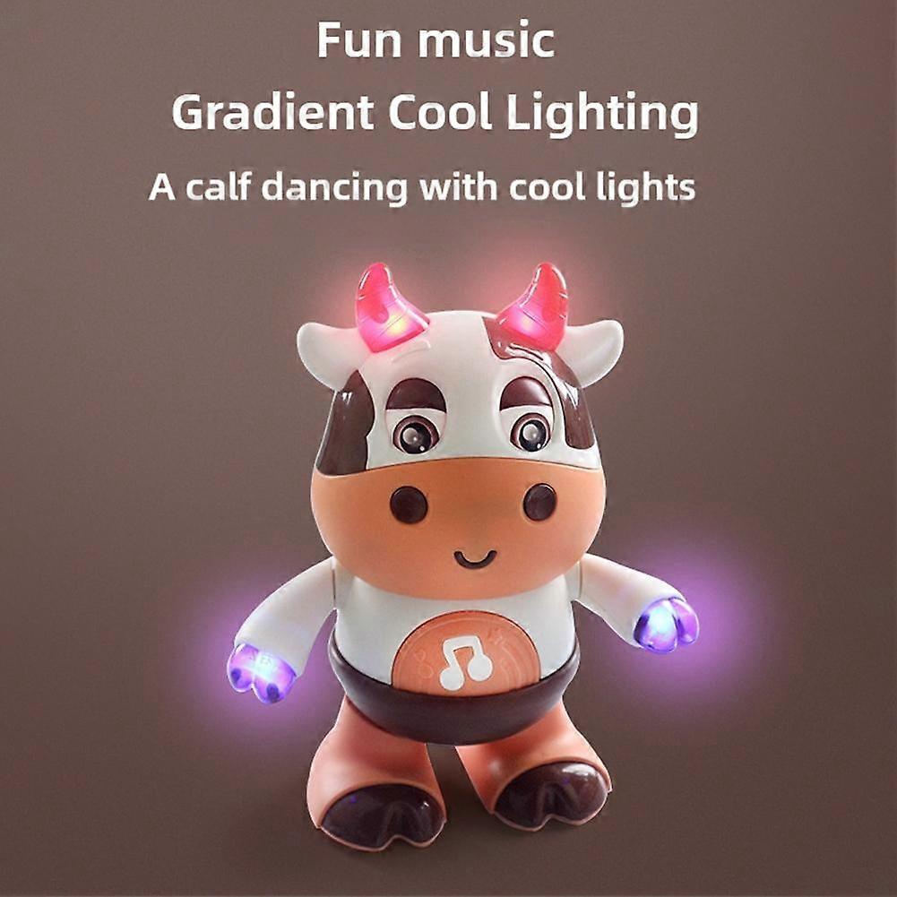 Leuchtende tanzende Kuh für aktiven Spaß, 2025 Neues musikalisches Tanzspielzeug mit LED-Lichtern