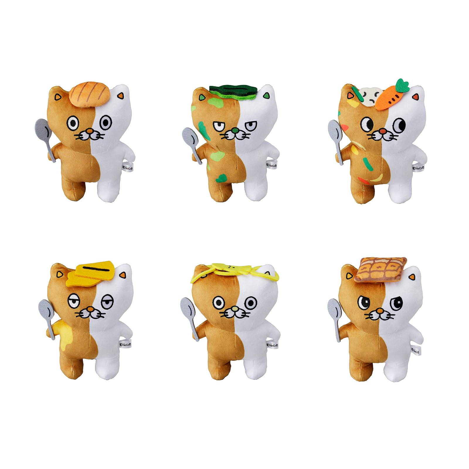 NeCo Ichi (Nekoichi) Plush Toys Complete Set of 6