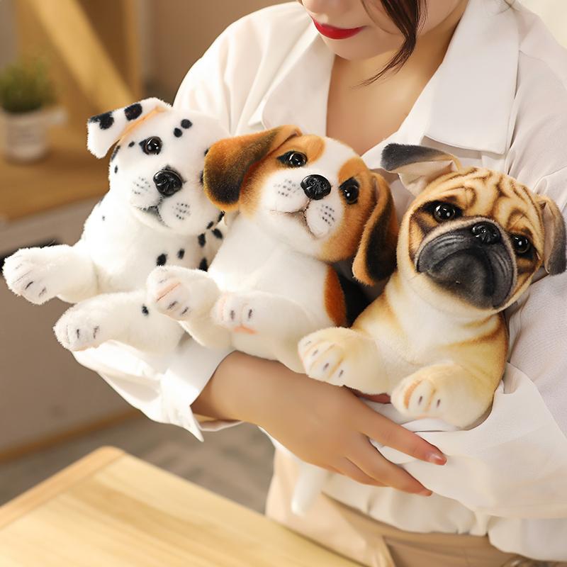 Doll Pp Cotton Household Artificial Dog Modeling Husky Spotty Toy Soft and Comfortable Pet Pillow Sofa Unisex GiftHomeDecoration