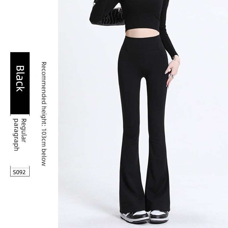 

Weila Spring and Autumn Hip Lifting Black plus Velvet Shark Pants Black [regular]]. S(Suitable (43.00 kg-50.00 kg)