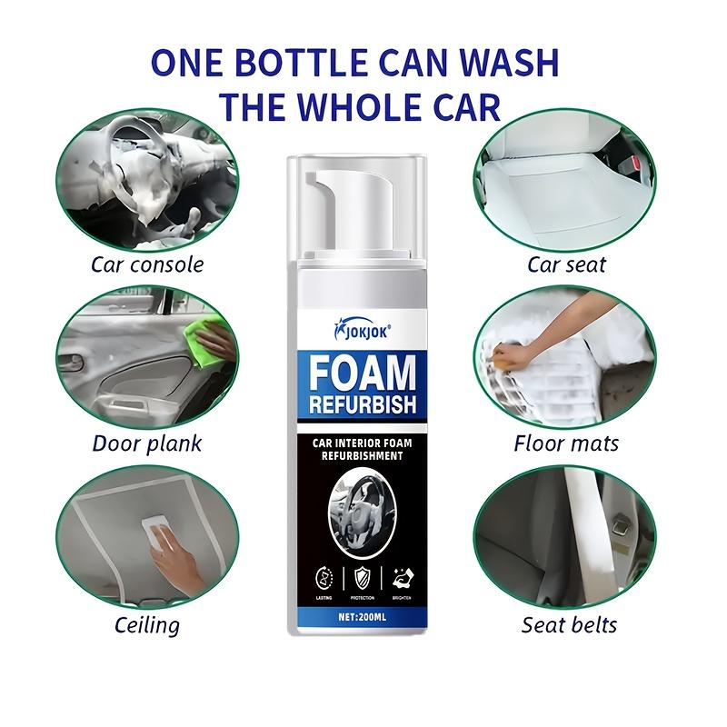 200ML Multi-Purpose Car Foam Repair Agent, Long-Lasting Protection, Easy Application, Essential for Interior & Exterior Cleaning