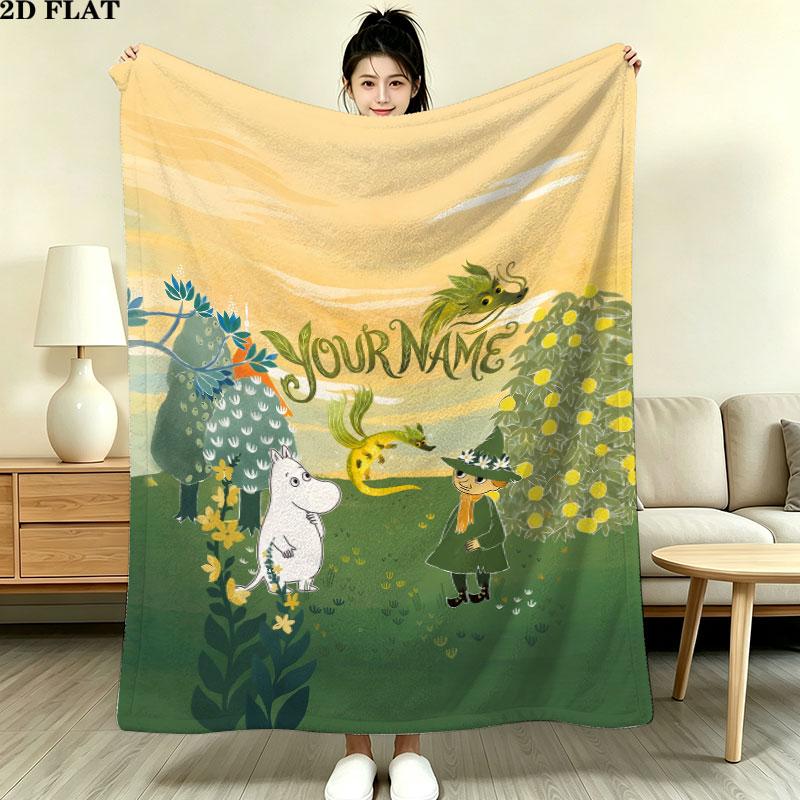 Custom Moomin Blanket, High quality Comfortable for All Seasons, Home Decor, Warmth and Comfort