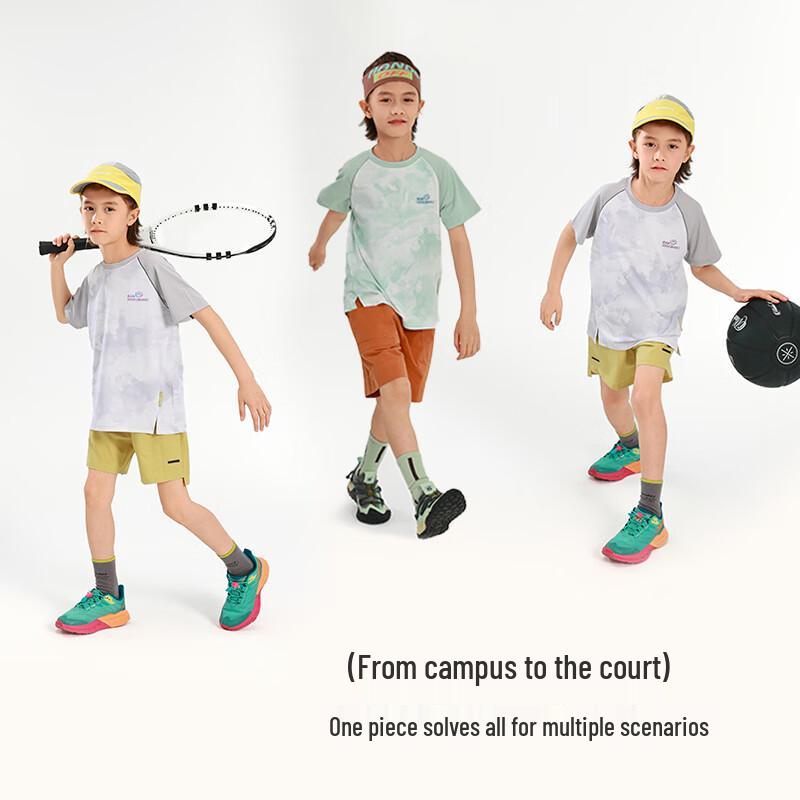 Bandu Xian Boy's 2025 Summer Quick-Dry Short Sleeve T-Shirt