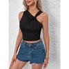 Women's New Instagram Slim Fit Short Sexy Crop Top With Exposed Navel And Sleeveless Vest, Camisole Top