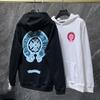 8662 CHROME HEARTS Nouveau Printemps et Automne Style Mince Grande Taille Sweat-shirt à Capuche Classique avec Logo pour Couples