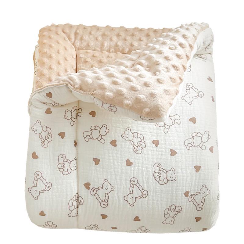 LISM Baby Winter Pink Rabbit Nap Mattress Pad