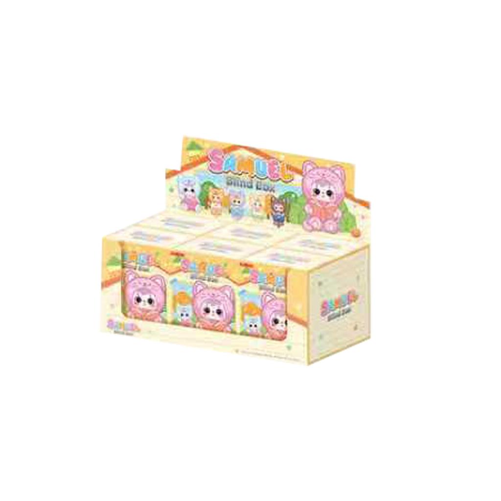 New Samuel Happy Meow House Series Plush Vinyl Blind Box Cute Cat Stuffed Doll Charm Keychain Decor Lovely Toys Collectible Gift
