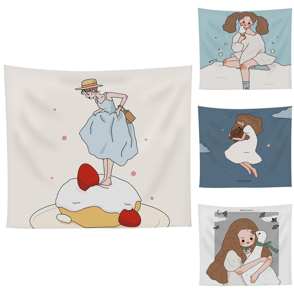 Abstract Cartoon Tapestry Wall Hanging- Fashionable And Durable Livingroom Decoration