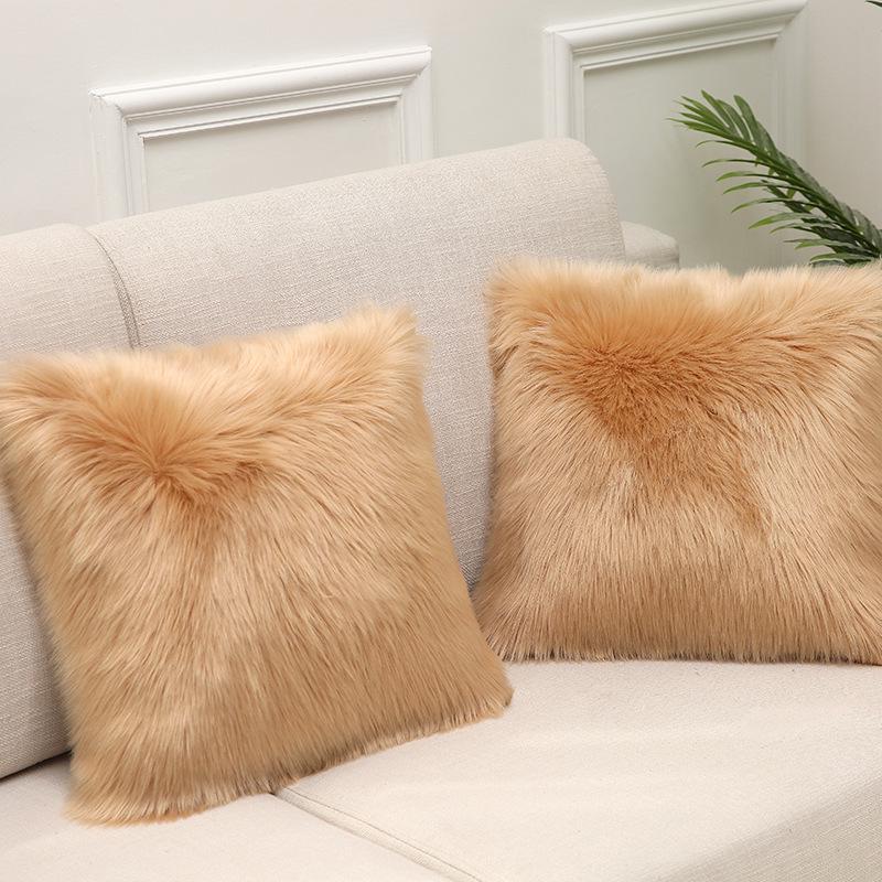 Hot Home Ins Nordic Imitation Wool Plush Sofa Pillow Case Pillow Case