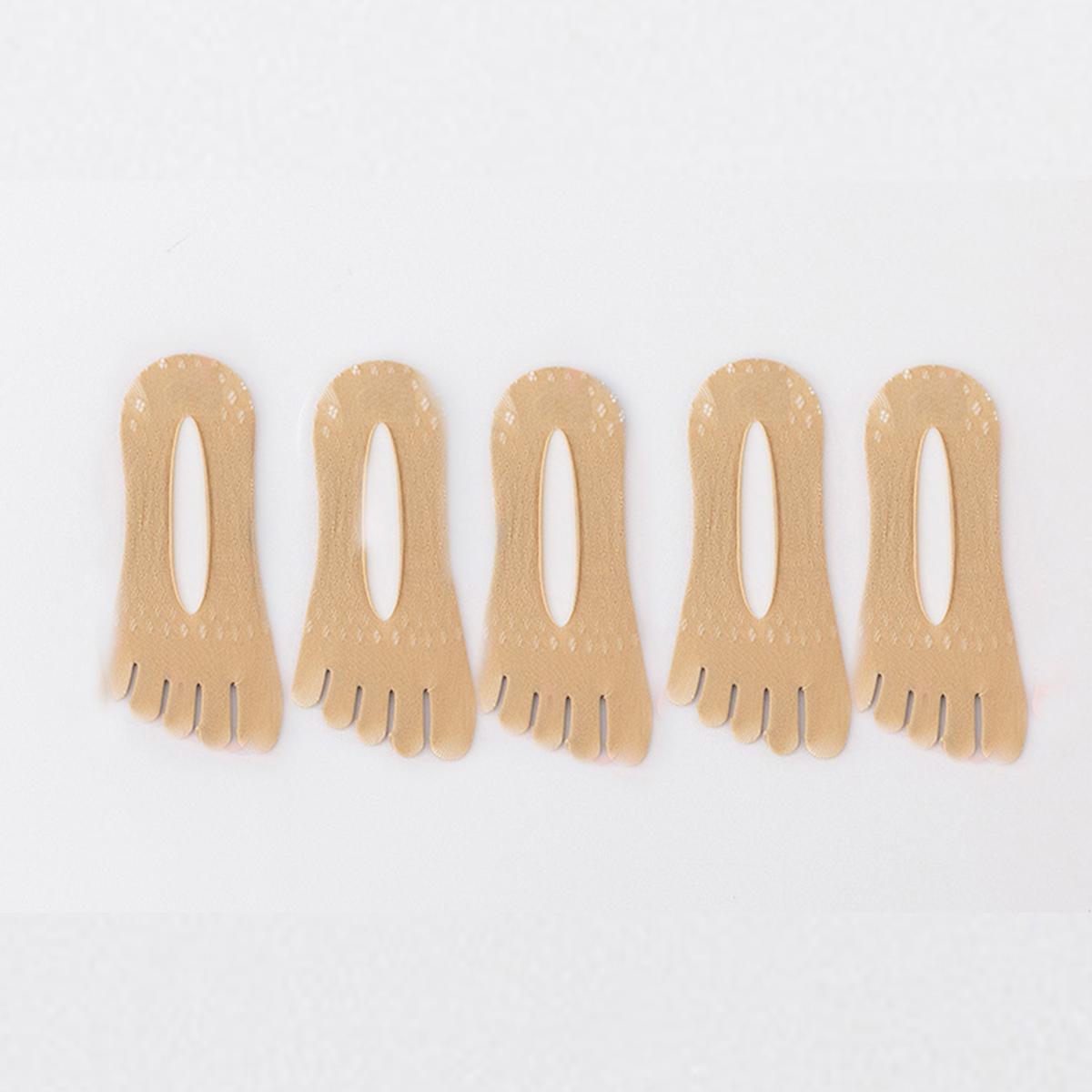 

5 pairs Women Socks with Fingers Breathable Summer Ultra-thin Transparent Sock Invisible Elastic Boat Socks Comfortable Boat Sox One Size