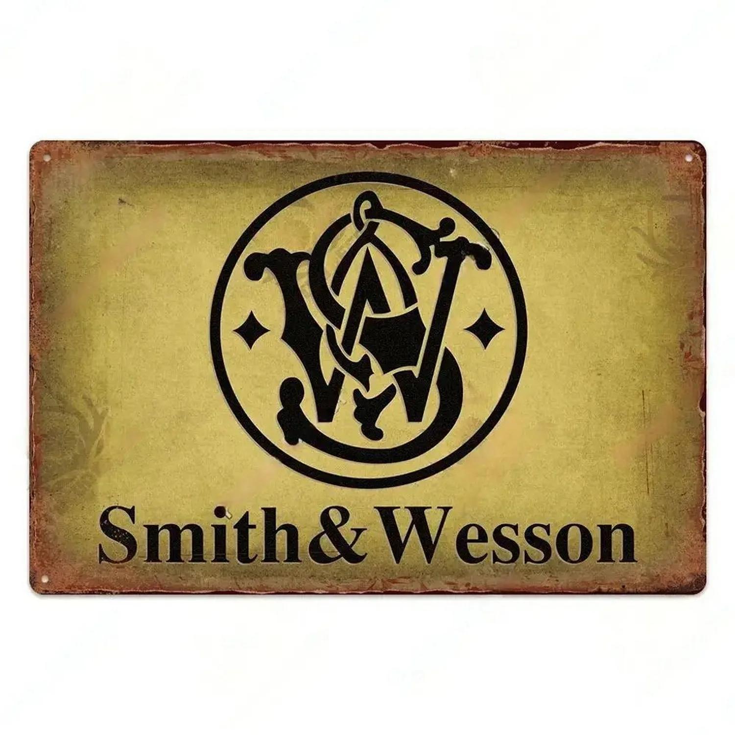 

Metal Tin Signs Pistol Stonger Beretta Wesson Colt Vintage Funny Art Wall Decorations for Home Man Cave Garage Cafe Bars Clubs 20X30CM