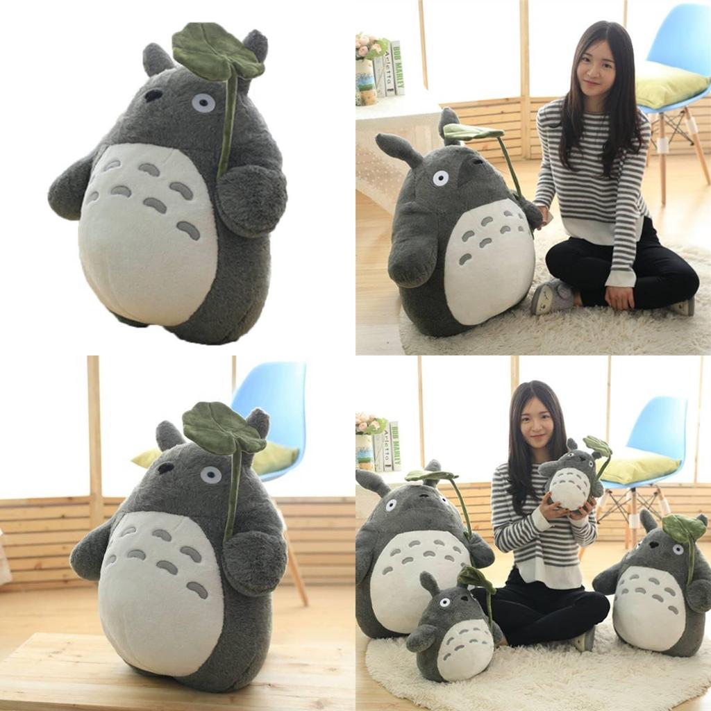 My Neighbor Totoro Plush Toy With Lotus Leaf Design Suitable For Kids Daily Gift