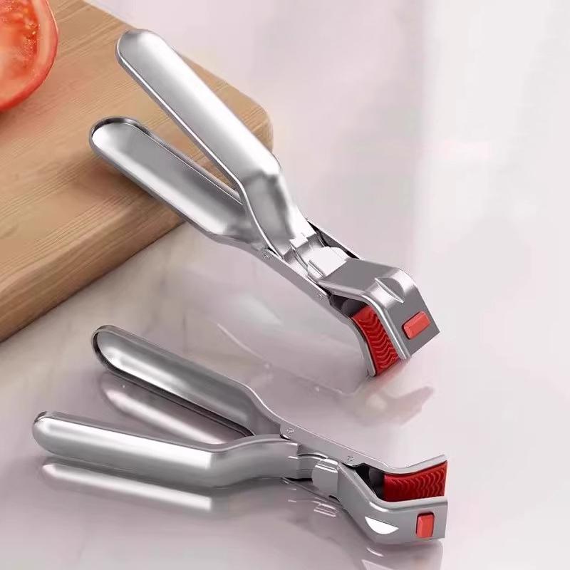 1Pcs Anti-Scalding Clip Bowl Holder Dish Clamp Pot Pan Gripper Clip Air Fryer Dish Plate Retriever Tongs Kitchen Supplies