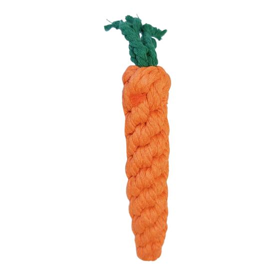 Rope Dog Toy Animal Shape Rope Toy To Keep Dogs Busy Carrot Puppy Chew Toy Tug of War Toy for Small Medium Dogs Indoor Outdoor Play