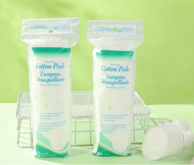 Mild Absorbent Lint-Free Round Cotton Makeup Remover Pads - Soft, Comfortable, Disposable Round 5.8CM
