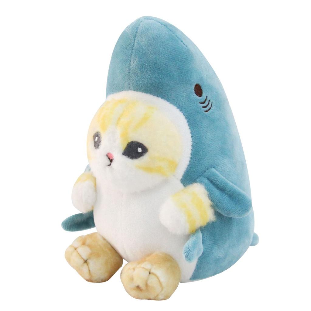 Soft Cat Shark Plushie Doll Kawaii Toy For Kids Pillow Decor Room