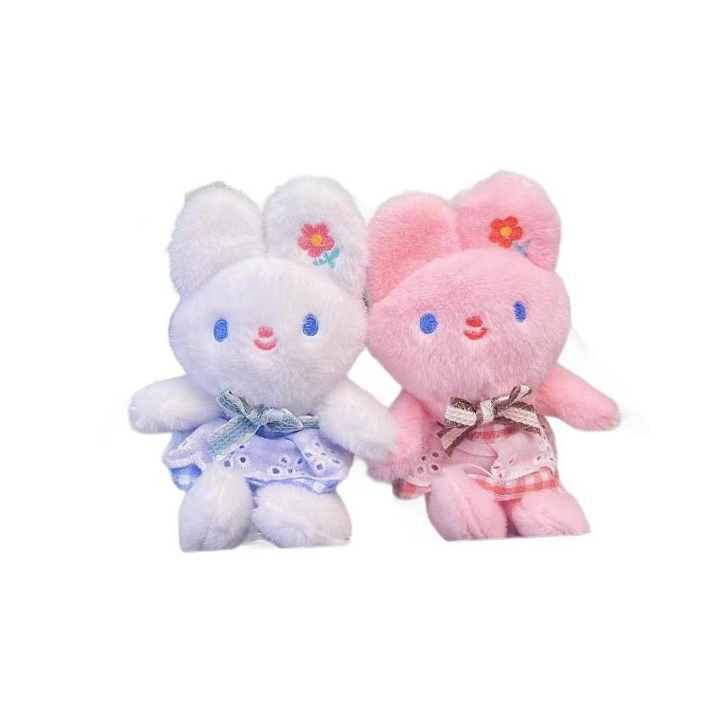 Charming Rabbit Plush Keychain Lovely Bunny Bag Pendant Cute Soft Toy For Ages All