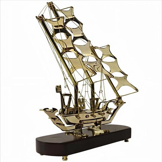 Messing Königliche Marine Schiffsmodell Maritime Schreibtischdekoration, Handgefertigtes Nautisches Sammlerstück, Antikes Geschenk für Seeleute oder Büroauslage