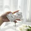 Compatible with Apple Bluetooth earphone covers, hollow heart adhesive spray AirPods 1 protective case, wave earphone case, Pro 1
