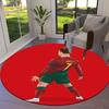 Ronaldo Round Area Rug,Carpet Rug for Living Room Bedroom Sofa Playroom Decor,Non-slip Floor Mat