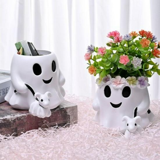 In Stock: Adorable Ghost Bucket Vase