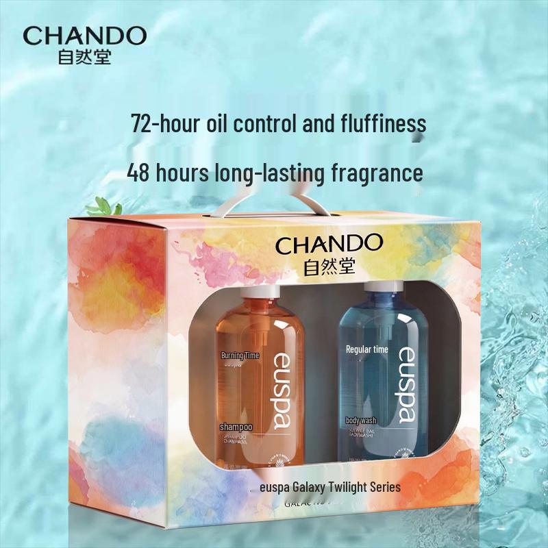 CHANDO euspa Sunset Glow Shampoo & Moonlight Spring Shower Gel Combo