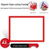 A4 Paper Cutting Frame for Children's New Year Window Decorations and Artwork Display