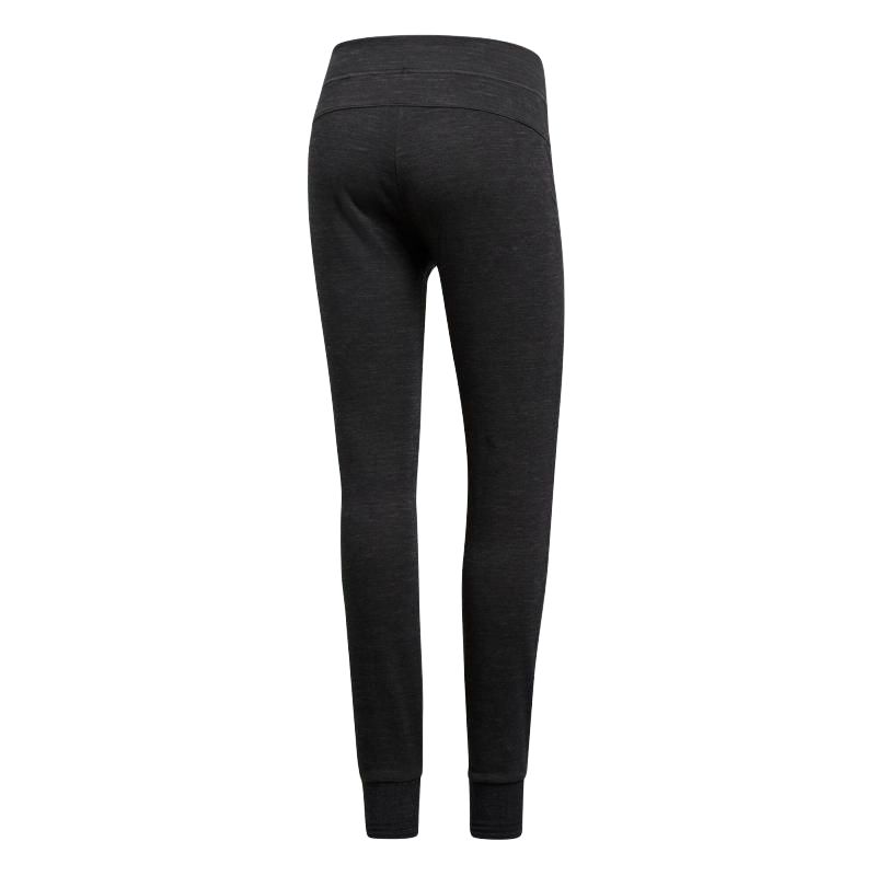 Adidas Womens Training Series Drawstring Elastic Moisture-Wicking Casual Comfortable Sports Long Pants Women Bottoms Black Light-Gray CZ2916