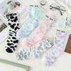 Women's Trendy Cow Print Mid-Calf Socks - Hip-Hop & Korean Style