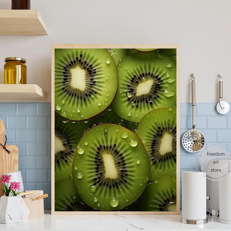 Food Fruit Series Orange Peppers Strawberry Apple Kiwi Art Poster Canvas Painting Wall Prints Picture for Kitchen Home Decor