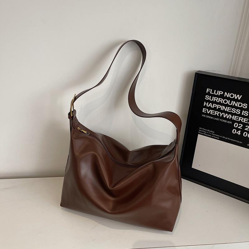 Casual Fashion Shoulder Bag Large Bag Winter New Minimalist Bag Women's Simple Large-capacity Bag