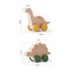 1PC Baby Holz Spielzeug Buche Holz Cartoon Dinosaurier Auto Montessori Pädagogisches Spielzeug Junge Mädchen Baby 0-12 Monate spielzeug Neugeborenen Geschenke
