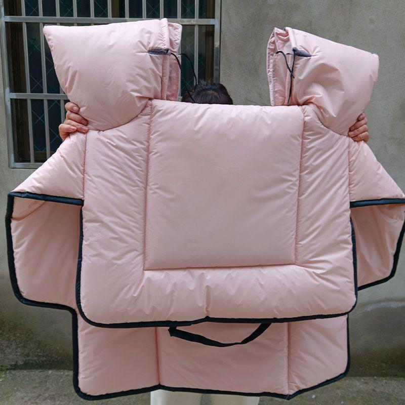 Double-Sided Waterproof Windproof Winter Quilt - Thickened, Large, and Warm with Extra Side Wings.