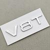 3D ABS Car Letters Rear Trunk Badge Logo V6T V8T Sticker Emblem Decal For Audi S4 S5 S6 S7 RS6 RS7 Q7 Q8 A5 A6 A7 A8 Accessories