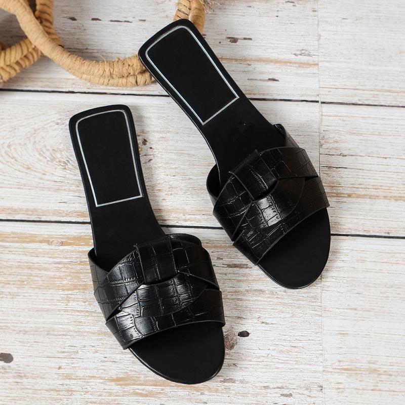Spring and Summer Footwear Plus Size Slippers Flat Sandals Color Beach Shoes Women's Shoes