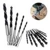 5PCS 4/5/6/8/10mm Three-pointed Woodworking Drill 1/4" Hex Shank Twist Dril Bit Wood Hole Opener