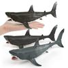 Stunning Black Giant Tooth Shark Plastic Model Toy For Impressive Ocean Display Decor