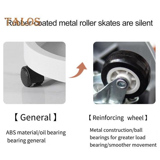 Plant Caddy with Wheels Plastic Plant Roller 360-degree Rotating Flower Pot Rollers with Drainage Tray Rolling Plant Stand